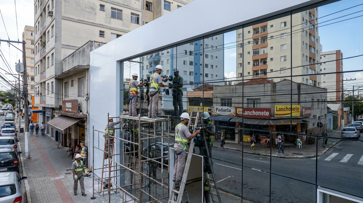 Fechamentos em Vidro em Bauru‑SP