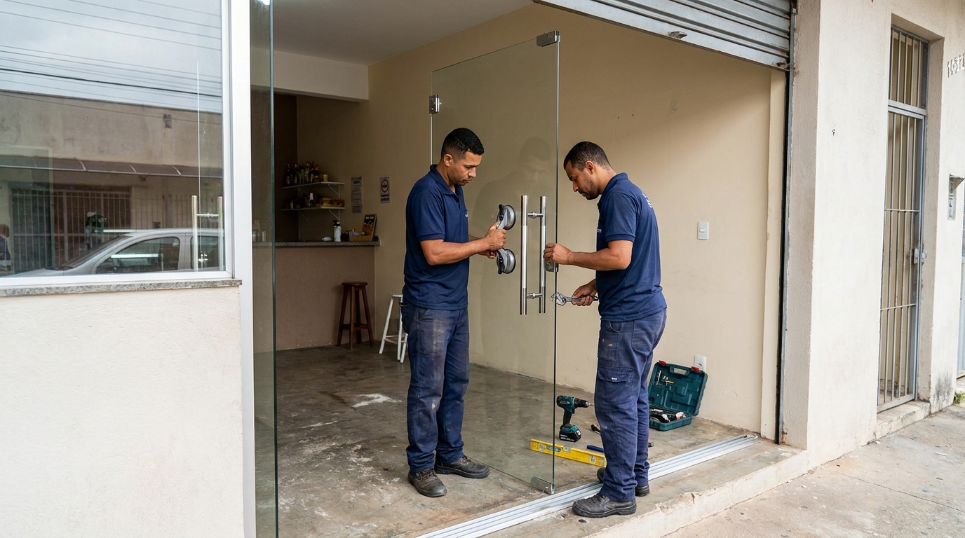 Portas em Vidro em Bauru‑SP