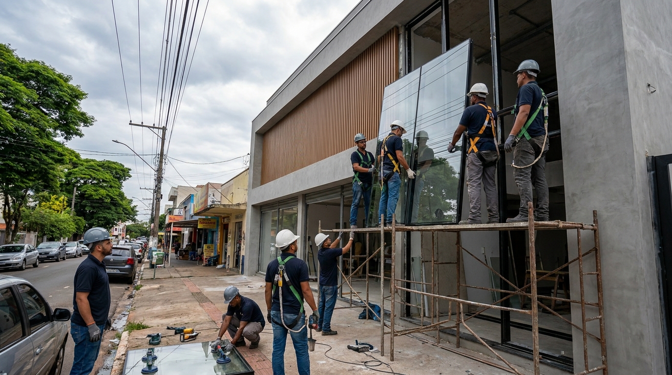 Fachada de Vidro em Bauru‑SP