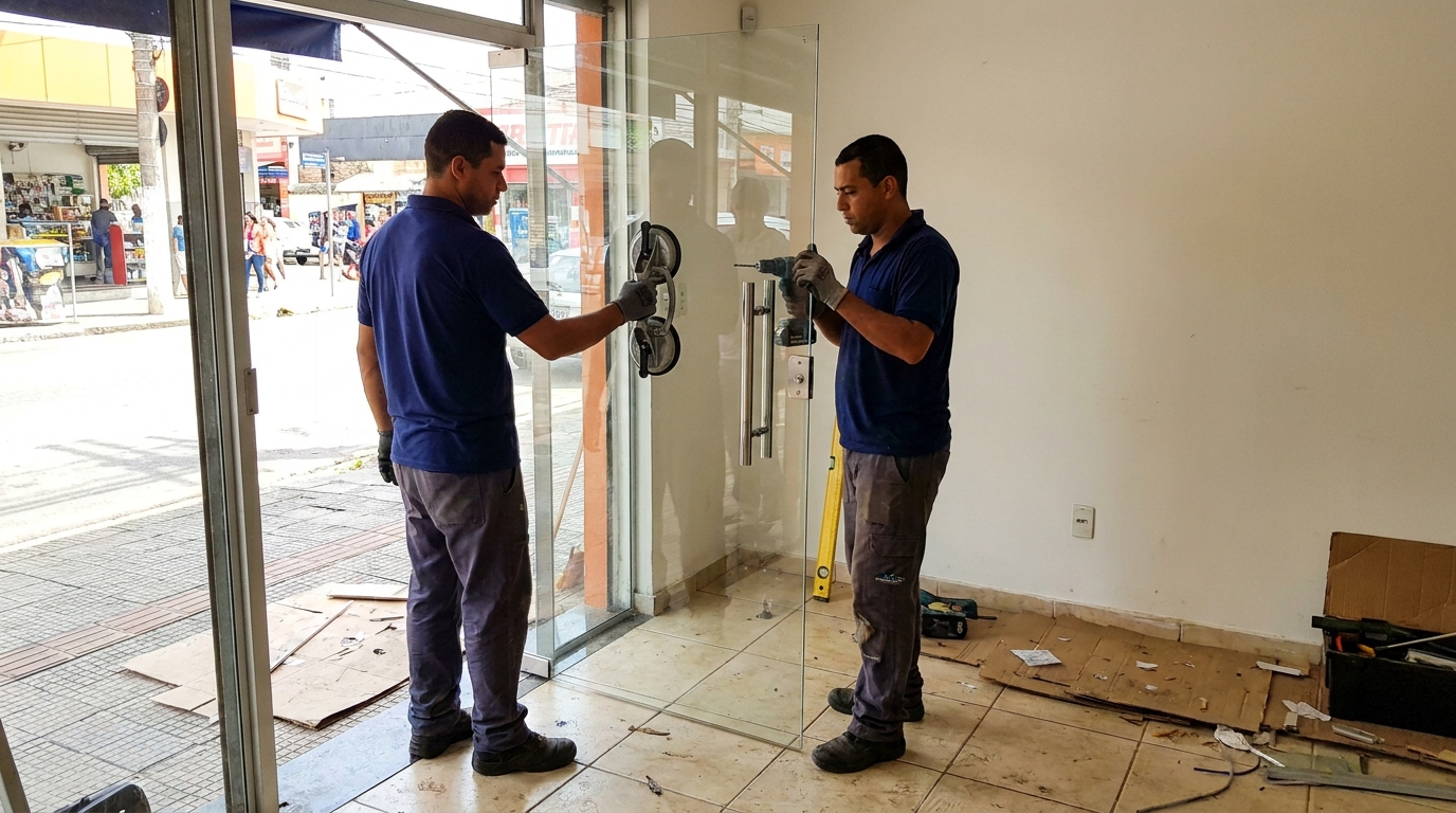Portas em Vidro em Bauru‑SP