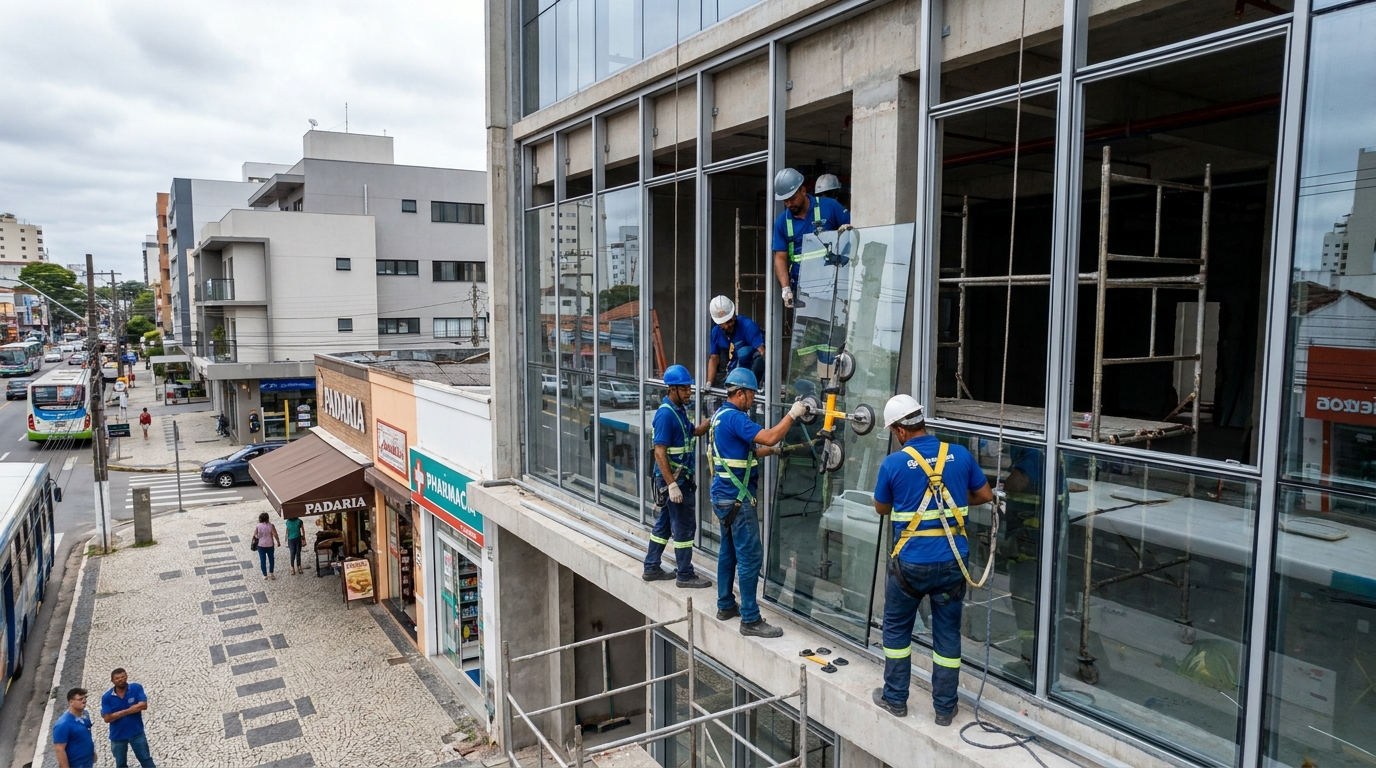 Fachada de Vidro em Bauru‑SP